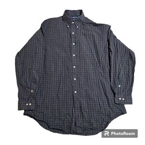 Polo Ralph‎ Lauren Men's Shirt LS 16 1/2, 34/35 Yarmouth Cotton Patterned Plaid